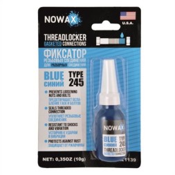NX21139 NOWAX Фіксатор різьби Nowax для розбірних з єднань синій 10гр