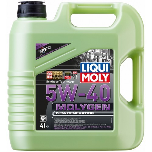 9054 LIQUI MOLY Моторна олива Liqui Moly Molygen New Generation 5W 40 4л