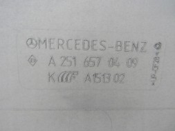 Mercedes-Benz OE MERCEDES R W251 251 КРИШКА ЗАДНЯ ПАНЕЛЬ ДАХУ A2516570409