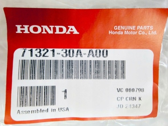 Honda OE 7132130AA00 Б/у кришка радіаторів переднього бампера HONDA ACCORD 2022+ OE