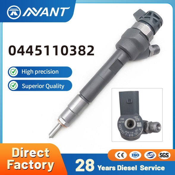 NANT High Quality Diesel Fuel Injector Engine Assembly Injection Valves with Strict Pre-Shipment Testing 0445110382