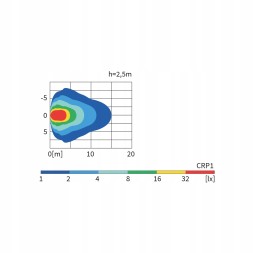 Wesem CRP1F.61800 Робоча фара 3000 лм - світлодіодний модуль 12В-24В, кабель 0,5 м 271x44x36 WESEM