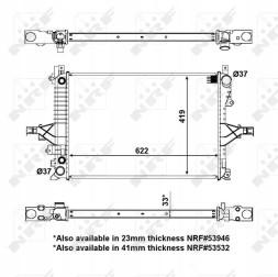 NRF 56125 56125/Nrf радіатор охолодження volvo c70 s60 s80 v70 ii xc70 nrf