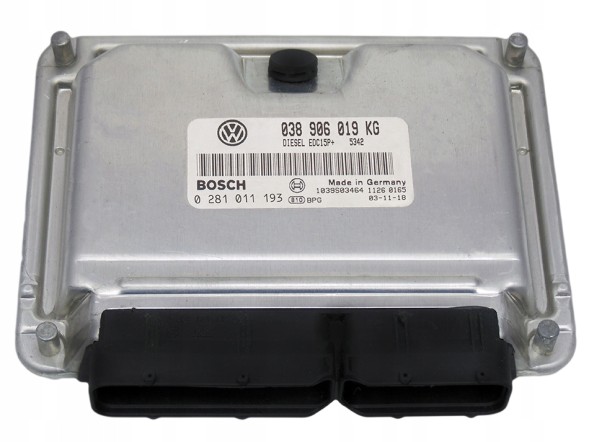Bosch 038 906 019 KG 0 281 011 193 КОМП'ЮТЕР ECU VW SEAT 1.9TDI 038906019КГ 0281011193
