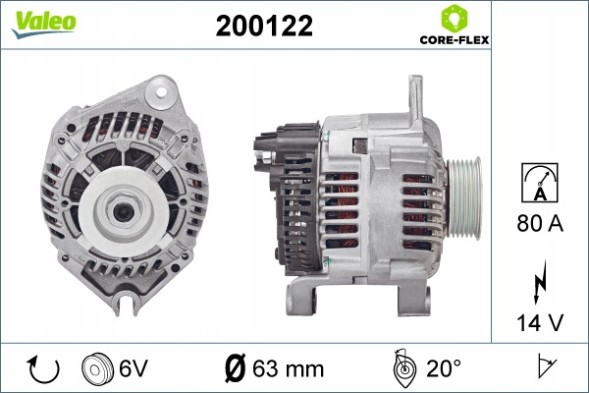 V-maxzone Part VIC-488956 Генератор для CITROEN AX, BERLINGO, BERLINGO/MINIVAN, C35, JUMPER I, JUMPY