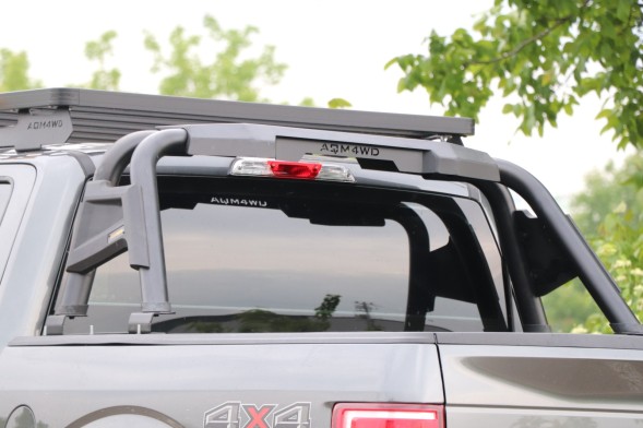 Timbernet B02_F150 Кронштейн для труб каркасу кузова Timbernet чорний 70 мм для Ford F-150