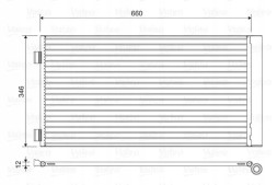 Valeo 814408 Конденсатор радіатора кондиціонування повітря з осушувачем