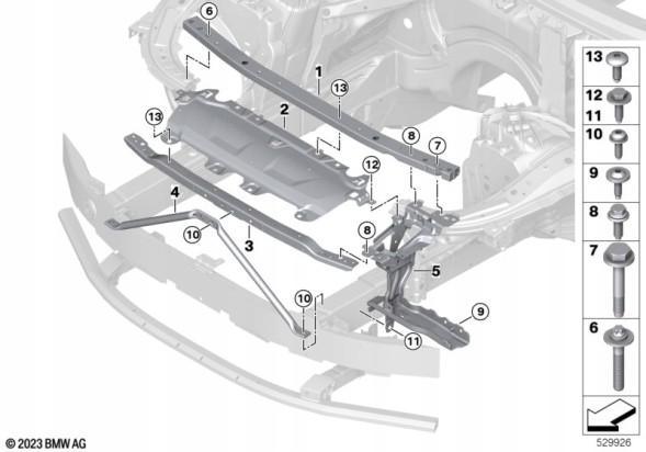 BMW OE BMW 9464028 51649464028 G60 G61 G90 M5 G70 OEM WSPORNIK MOCOWANIE LAMPY OKULAR PRAWY RH BMW 51649464028 G60 G61 G90 G70 OEM Кронштейн / Опора фари / Окуляр Правий