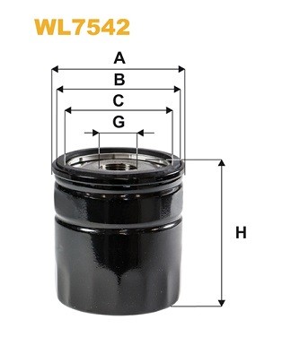WL7542 WIX FILTERS Фільтр оливи