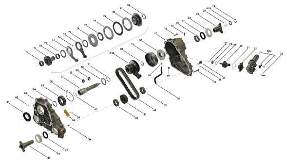 BMW OE MG00023 Підпірна тарілка Редуктор ATC400 BMW X3 E83 xDrive