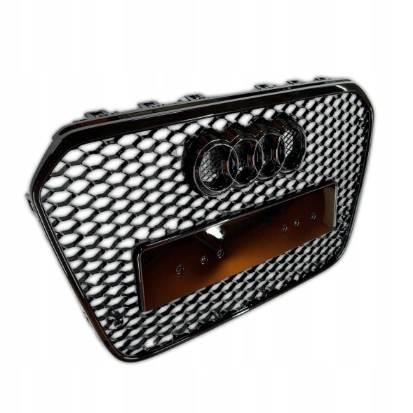 Китай Grill Plaster Miodu Audi A6 C7 2011-2014 Przedlift Чорна глянцева решітка радіатора "стільники" для Audi A6 C7 2011-2014