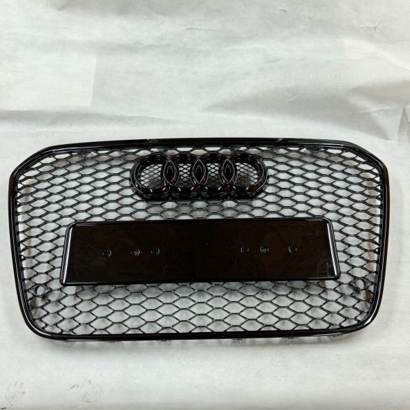 Китай Grill Plaster Miodu Audi A6 C7 2011-2014 Przedlift Чорна глянцева решітка радіатора "стільники" для Audi A6 C7 2011-2014