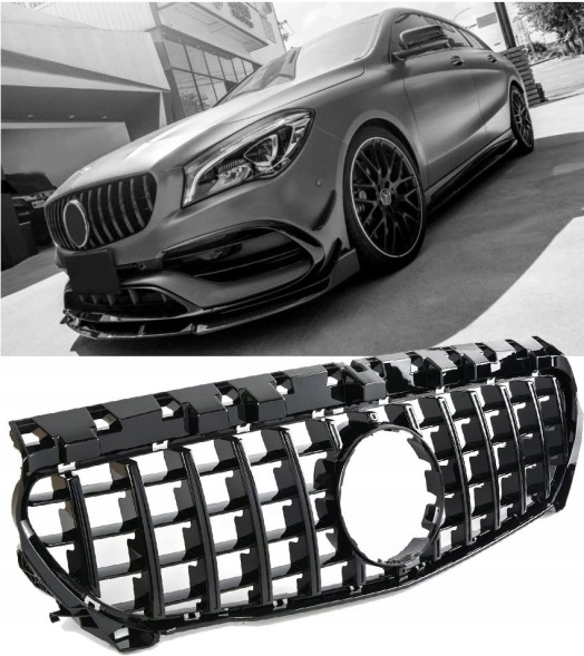 Automaniac A11703.4 РЕШІТКА MERCEDES C117 CLA 13-19 ЧОРНА PANAMERICANA AMG