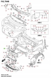 Suzuki OE 72432-69T00 SUZUKI SWIFT MK9 2024 - ПОВІТРЯНЕ КЕРМО