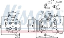 Nissens 89247 Компресор кондиціонера 89247 nissens