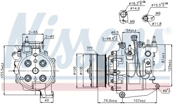 Nissens 89247 Компресор кондиціонера 89247 nissens