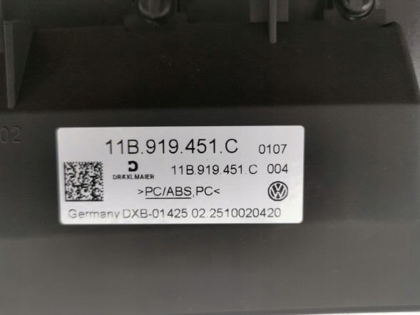 Volkswagen OE 11B919451C, DWP531970OE Декоративна планка консолі приладової панелі VW ID.4 11B919451C ORG