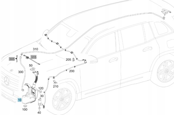Mercedes-Benz OE A2478690500 Бак для омивачів mercedes a2478690500