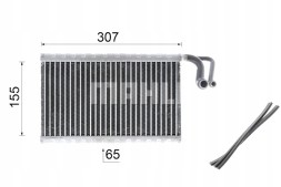 Mahle AE 68 000P Випарник кондиціонування повітря bmw 5 e39 5 e60 5 e61 6 e63 6 e64 2.0-5.0