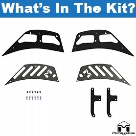 Китай 6965 Вхідні отвори для передніх колісних арок Jeep Wrangler JL JLU Gladiator JT Metalcloak