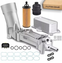 Autokomp 5906752332244 Основа корпусу масляного фільтра, охолоджувач для Dodge Chrysler Jeep 3.6, покращена версія.
