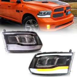 VLAND YAX-RM-6002 Передні фари Dodge Ram 1500 4 покоління 2009-2018 LED з європейською сертифікацією (EU)