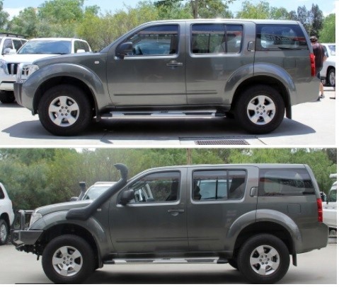 Китай Body Lift 2" Nissan Pathfinder r51 Nissan Pathfinder r51 Body Lift 2" Lift +5cm / Болти 10.9