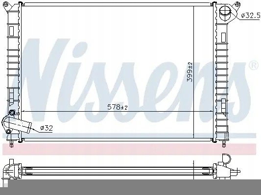 Nissens 69703A Охолоджувач води 69703а nissens