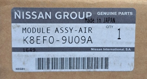 Nissan OE ОРИГІНАЛЬНИЙ МОДУЛЬ ПОДУШКИ БЕЗПЕКИ NISSAN K8EF0-9U09A