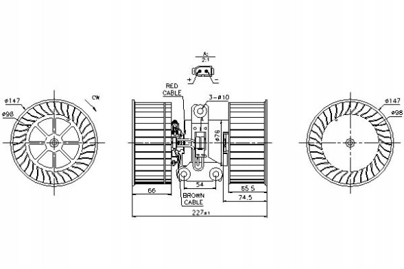 Nissens NIS87114/RS7 Nissens вентилятор повітродувки nis, 87114