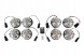 OEM GL1191 Комплект LED ліхтарів (передні + задні) CLEAR для Land Rover Defender WIPAC