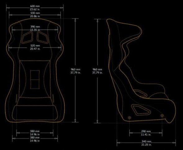 MTuning MN-FO-120 Спортивне крісло Bimarco Cobra II Велюр синє