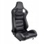 Autostyle 8714767620587 Автомобільне крісло AutoStyle RK SS 73LBS чорна екошкіра з блискавками