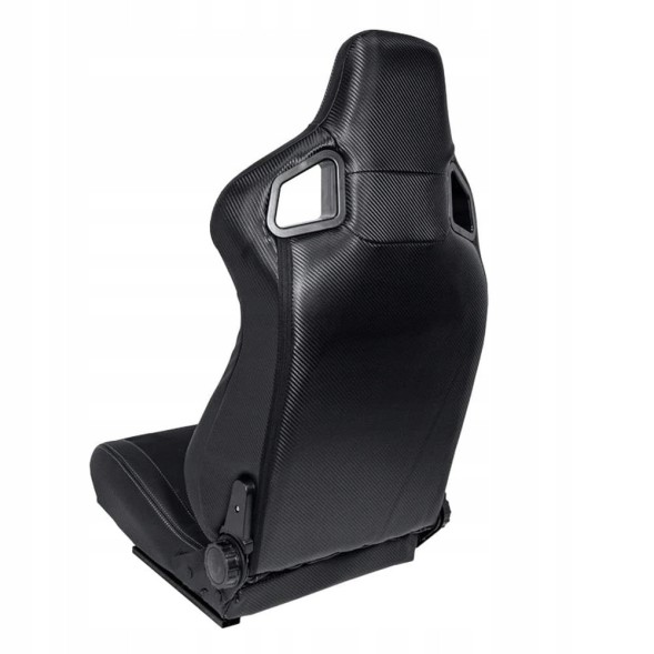 Autostyle 8714767620587 Автомобільне крісло AutoStyle RK SS 73LBS чорна екошкіра з блискавками