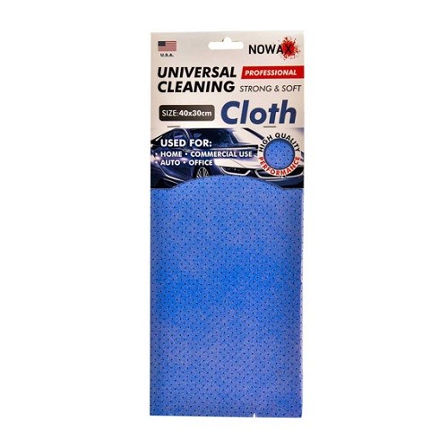 NX62432 NOWAX Професійна ганчірка для авто перфорована синя 40х30
