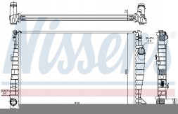 Nissens 60061 Радіатор, система охолодження двигуна nissens 60061