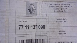 Renault OE 7711137090 Накладка порога RENAULT LAGUNA III