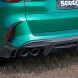 Китай T-444B Дифузор задній BMW X5M F95 LCI – Стиль SQ, Dry Carbon SOOQOO зі світлодіодом