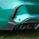 Китай T-444B Дифузор задній BMW X5M F95 LCI – Стиль SQ, Dry Carbon SOOQOO зі світлодіодом