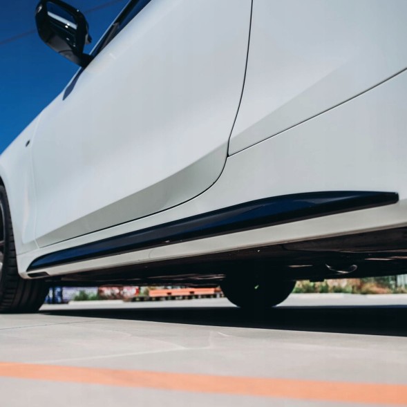 Китай S7-26024 Накладки на пороги BMW G22 – стиль MP (M Performance), чорний глянець