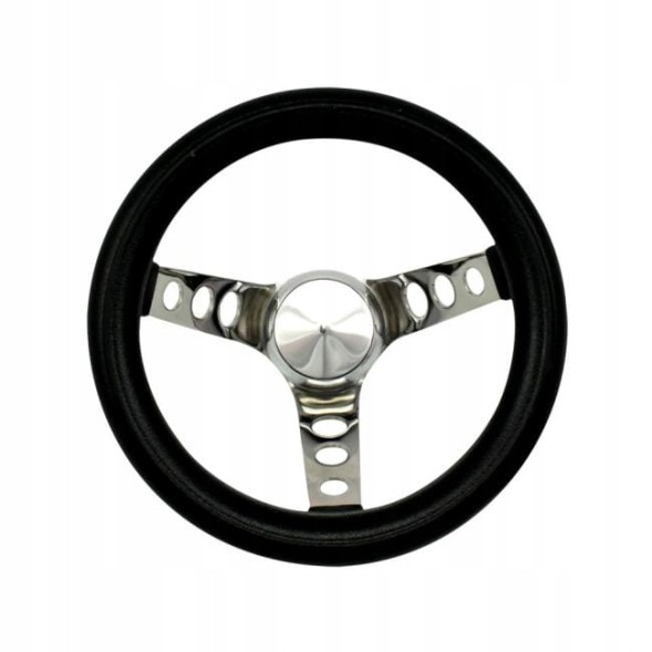 Китай 2730 Руль триспицевий чорний 25,4см VW Beetle