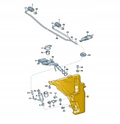 Audi OE ZBIORNIK ZBIORNICZEK SPRYSKIWACZY AUDI A4 B8 A5 8T0955453C Audi oe новий оригінальний резервуар для рідини для омивачів 8t0955453c