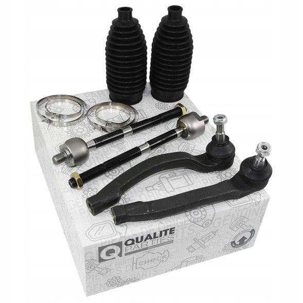 QP 7701474448, 7701472765, 7701474795, 7701474796 2x Рульова тяга + наконечник + пильовик для RENAULT MEGANE II SCENIC II