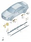 Audi OE ОРИГІНАЛЬНІ AUDI OE 1 КОМПЛЕКТ ДЕТАЛЕЙ КРІПЛЕННЯ 4H4898855B