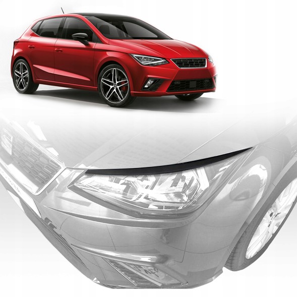 CHROMEMASTER MD-SS-0009-001 Накладки над фарами для SEAT IBIZA V 6F | KJ 2017- ХЕТЧБЕК