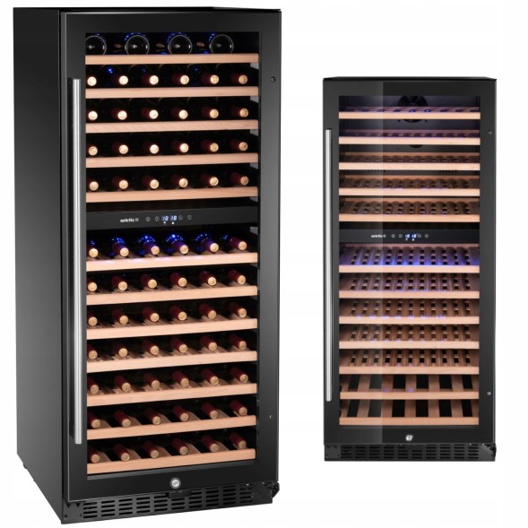Китай WEW-SC-HP-1030807 Винна шафа-холодильник ARKTIC 2-зонна на 124 пляшки 265 л CE