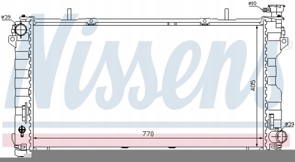 Nissens 61004 Охолоджувач води - nissens 61004