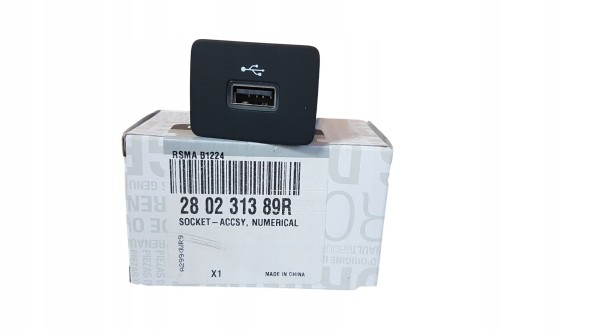 Dacia OE Розетка USB Dacia Duster II Sandero III Logan III Jogger 280231389R