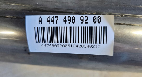 Mercedes-Benz OE A4474909200 ВИХЛОПНА ТРУБА ГНУЧКІ З'ЄДНУВАЧІ / ПЛЕТЕНКА MERCEDES VITO 447 V-КЛАС