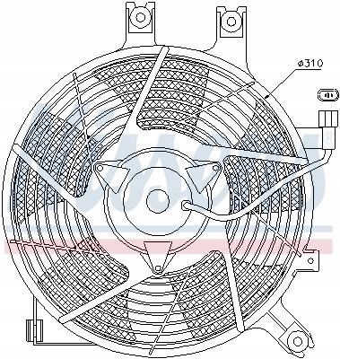 Nissens 85384 Вентилятор радіатора - nissens 85384